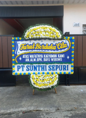 Papan Bunga Duka di Mataram Barat